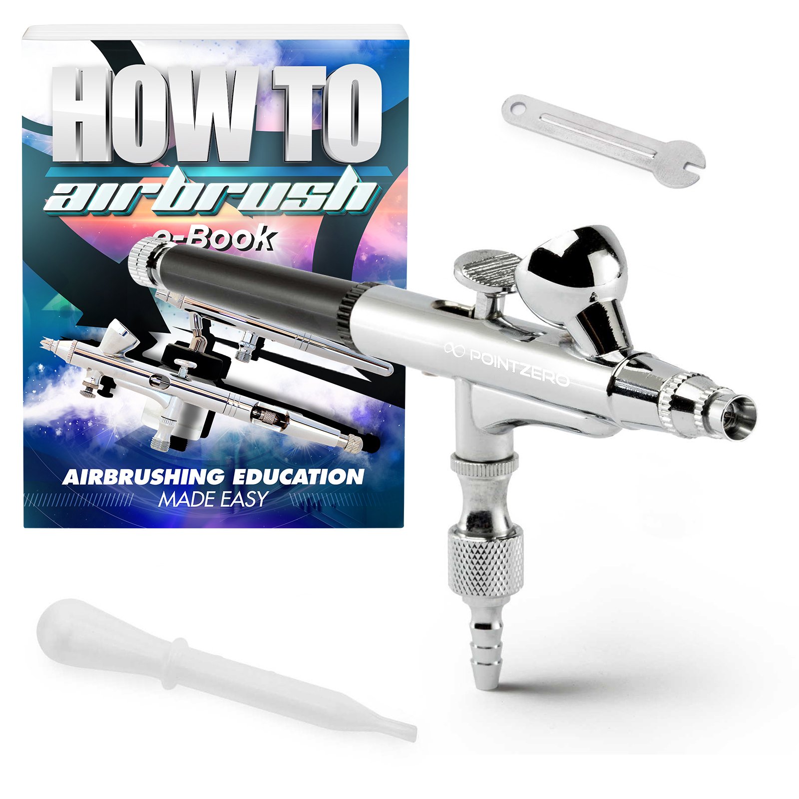 Angel & Arrow II エアブラシキット Amazon.com: PointZero Dual-Action 2cc Gravity-Feed Airbrush Set